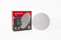 Світильник світлодіодний 15W накладний стельовий круглий 5000K IP40 ETRON 1-EIP-905 білий