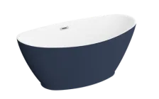 Ванна акрилова Polimat Mango темно синя 150 x 75 см з ніжками