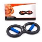 Еспандер тренажер для рук SUPER ARMS 20 кг для фізичних вправ на плечі передпліччя зап'ястки Чорно-синій