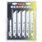 Полотно Ryobi для шабельної пили RAK06RB, набір 6шт, для дерева та металу (5132002547)