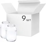 Упаковка банок для консервування PGP Glassworks СКО 1.5 л х 9 шт (ТВ000029097)