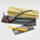Люлька для куріння тютюну довга 240 мм з дерева груші CHURCHWARDEN KAF235