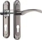 Ручка дверна на планці Astex AT - Cornu 85/38BN Нікель