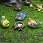 Набір декоративних фігурок Пташки з гніздечком Великий Різнокольоровий