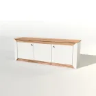 Тумба під телевізор Еверест Нордік ТВ-1500 Білий + Дуб крафт золотий (DTM-5541)