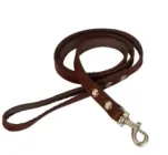 Шкіряний повідець (ремінь) довжина 1.2м ширина 12мм, коричневий