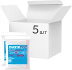 Упаковка пакетів для заморожування Добра Господарочка Мікс 1 л + 2 л 5 пачок по 6 шт. (4820086521505)