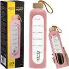 Пляшка для води спортивна 4FIZJO 1000 мл скляна Pink (P-5905973403887)