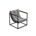 Крісло ViaN Loft Серое велюр