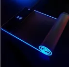 Килимок для миші комп'ютера з бездротовою зарядкою Wireless Charging 300 мм / 800 мм / 4 мм Чорний