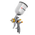 Фарбопульт пневматичний LVLP BRONZE професійний, форсунка 1.8мм, верхній металевий бачок 600мл., 1.5бар INTERTOOL PT-0135
