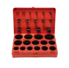 Комплект ущільнювальних кілець Intertool метричні (407 шт.) (AT-5407) каучук