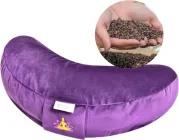 Подушка Болстер для йоги та медитації IDEIA з гречаним лушпинням 46х25х10 см Оксамитова (2200004314488)