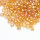 Бісер китайський Finding Розмір 2 мм бензиновий перелив Помаранчевий Упаковка 50 грам