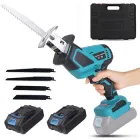 Пила шабельна акумуляторна з 2 акумуляторами на 24V з набором полотен для дерева та металу в кейсі