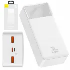 УМБ Power bank Baseus Bipow Digital Display QC PD 20W 30000mAh Білий