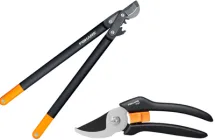 Набір Сучкоріз великий площинний із силовим приводом Fiskars PowerGear L78 (1000584/112590) + Площинний секатор Fiskars Solid P121 (1057160)