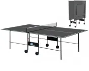 Стіл для настільного тенісу GSI-sport Athletic Light складаний для приміщень 16 мм, Графіт
