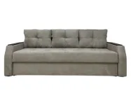 Диван Virkoni Браво 220x90x71 см єврокнижка Аляска 93 світло-сірий (44701-010010593)