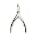 Кусачки для шкіри (кутикули) Maniprof M, нержавіюча сталь, сталевий колір для манікюра та педікюра