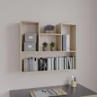Полиця навісна 90х75х20, книжкова поличка настінна, для книг, документів Сонома