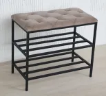 Банкетка для взуття 80 см Велюр «Антикіготь» №24 Беж/Латте