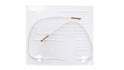 Випарник для холодильника 2-вивідний 450х400 мм трубка 8 мм довжина 570/570 мм