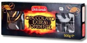Чорний шоколад Dolciando Cioccolato Extra Fondente 500г