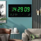 Настінний електронний годинник LED Digital Clock JH 4622 Зелене підсвічування 46х22х5 см Green