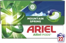 Капсули для прання Ariel Pods All-in-1 Гірське джерело 22 шт (8700216765466)