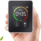 Вимірювач якості повітря 3в1, від USB, Білий / Аналізатор повітря з датчиком CO2 / Датчик вуглекислого газу