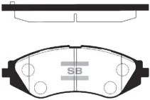 Колодки гальмівні дискові передні HI-Q (SP1077)