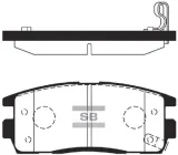Колодки гальмівні дискові задні HI-Q (SP1205)