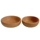 Набір тарілок дерев'яних 2 шт дуб