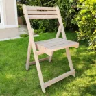 Стілець садовий розкладний дерев'яний Студія Дерева Ясен Колір натуральний