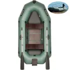 Надувний ПВХ човен Bark B-250CND; 2-х місний Гребний із транцем Рейкове дно. Двомісний гребний надувний човен Барк Б-250