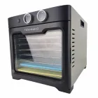 Дегідратор професійний Tekhniko DH-08S-BK (8 лотків), подвійний корпус із нержавіючої сталі