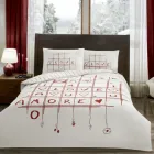 Постельное белье TAC Ranforce 200×220 см Romenta Kirmizi