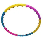 Хула хуп (обруч) масажний з неопреновими кульками 99 см 1.3 кг різнобарвний