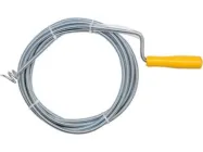Трос пружинний сантехнічний для прочищення каналізації VOREL 55544, Ø= 9 мм, l= 5 м