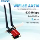 Трьохдіапазонна мережева карта Fenvi Intel AX210 PCI-E WiFi 6E 2.4G/5G/6Ghz + BT 5.3 MU-MIMO