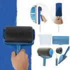 Комплект малярских валиків для фарбування стін та стелі Point Roller, набір для фарбування 5в1 Синій PR-25-Blue