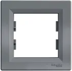 Рамка одинарна Schneider Electric Asfora Сталь (EPH5800162)
