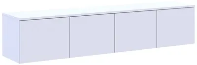 Тумба Doros ТВ Левія 4Д 160х35х33 см Біла (41516091)