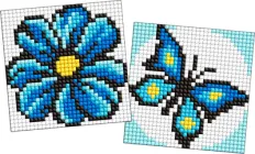 Алмазна мозаїка Ideyka на магнітній основі Для дітей Синій колір 9х9 см (AMG1062)