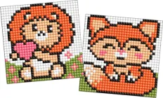 Алмазна мозаїка Ideyka на магнітній основі Для дітей Руді звірята 9х9 см (AMG1094)