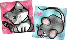 Алмазна мозаїка Ideyka на самоклеючій основі Для дітей Сірі друзі 9х9 см (AMS1049)