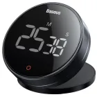 Кухонний цифровий таймер Baseus із магнітним кріпленням Heyo Rotation Countdown Timer Pro (FMDS000013) Black