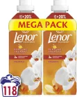 Упаковка кондиціонера для білизни Lenor Золота орхідея 118 циклів прання 1.239 л х 2 шт (8700216880855)