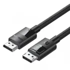 Кабель DisplayPort 1.4 Male to Male UGREEN DP114 (80393) 3 метри з плетеного корпусу, чорного кольору